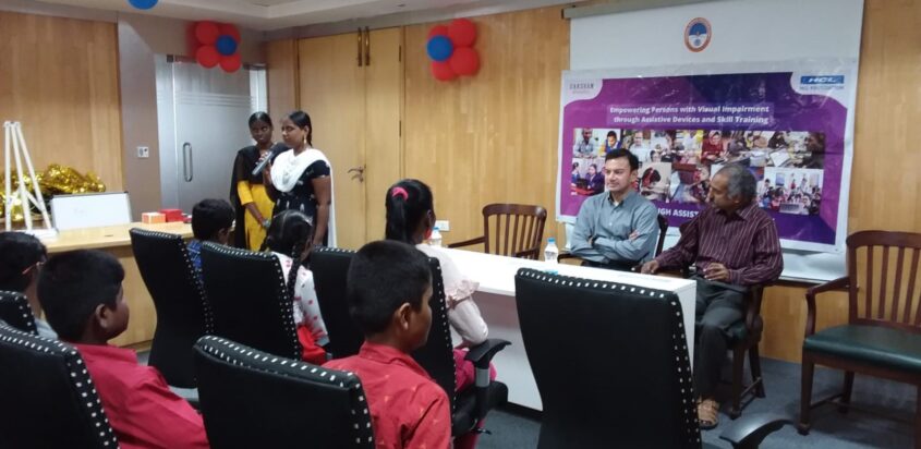 Distribution-cum-Orientation Program for Children with Visual Impairment